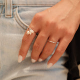 Pearly Ring in Silver