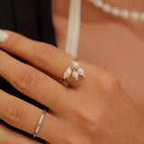 Pearly Ring in Gold