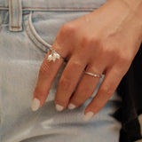 Pearly Ring in Gold