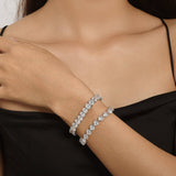 Oval tennis bracelet