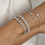 Oval tennis bracelet