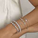 Heart tennis bracelet
