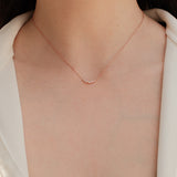 Aria Necklace in Rosegold